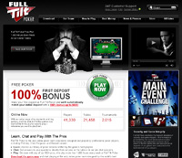 Fulltilt Poker Homepage
